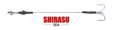 2 Stück BALZER Shirasu SEA Stinger Vorfach für Norway Screw In Jig Stingersystem - 15cm